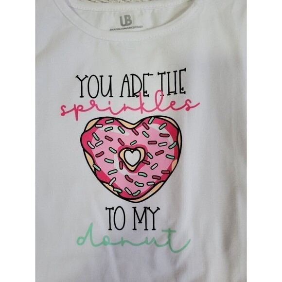 UNIQUE Baby 'You Are The Sprinkles To My Donut' Kids Set Pink and Mint Size 7 - Picture 7 of 9